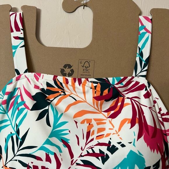 NWT Eddie Bauer One Piece Swimsuit Women’s XXL Shelf Bra Adjustable Straps New - Picture 10 of 16